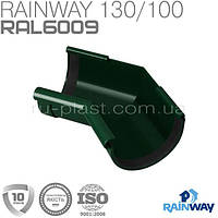 Угол желоба внутренний 135° зелёный RAINWAY 130мм