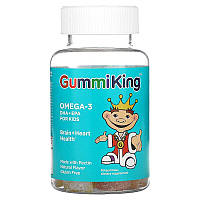 GummiKing, ДГК Омега-3, жевательные конфеты для детей, 60 конфет