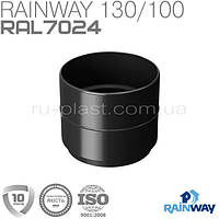 Муфта трубы графитовая RAINWAY 100мм