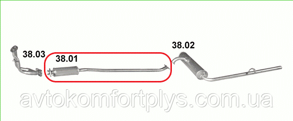 Резонатор Таврія 1102 1.1, фото 1