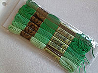 6шт по 8м нитки мулине для вышивания Airo набор (#955)