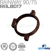 Кронштейн труби коричневий RAINWAY 75мм