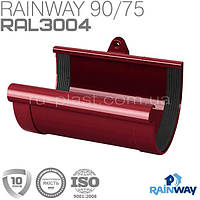 Муфта желоба красная RAINWAY 90мм