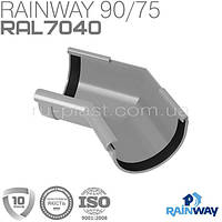 Кут ринви внутрішній 135° сірий RAINWAY 90мм