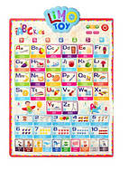 Інтерактивний плакат Букварик 7031 ENG-P Limo Toy 3 мови дитячі розвиваючі навчальні іграшки для дітей