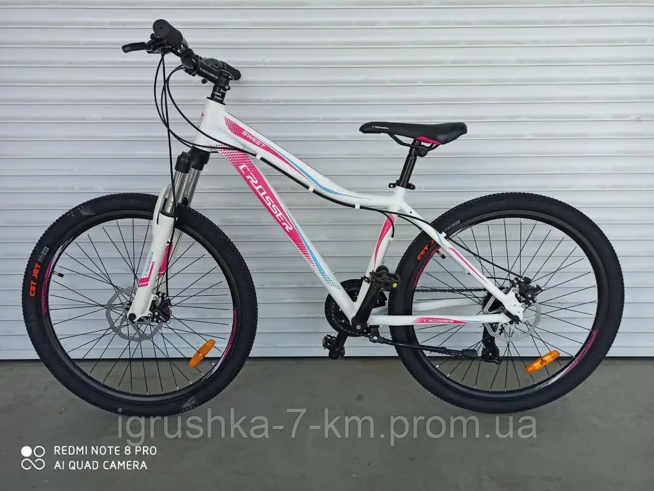 Подростковый Велосипед Crosser Sweet 24" Алюминиевая Рама 14" Бело ...