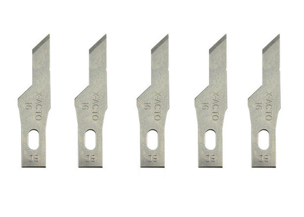 Лезо X-ACTO №16 для макетного ножа 5шт під цанговий затиск для орігамі хобі моделювання рукоділля