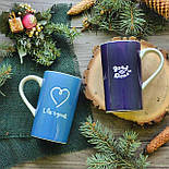 Набір керамічних чашок 380 мл 2шт Life is good Herisson, фото 2