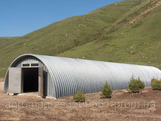 Бескаркасный ангар зернохранилище Agrostal A 9x70 м. сталь-0.8мм - фото 3 - id-p1573831361