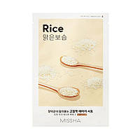 Тканевая маска для лица с экстрактом риса MISSHA Airy Fit Sheet Mask Rice