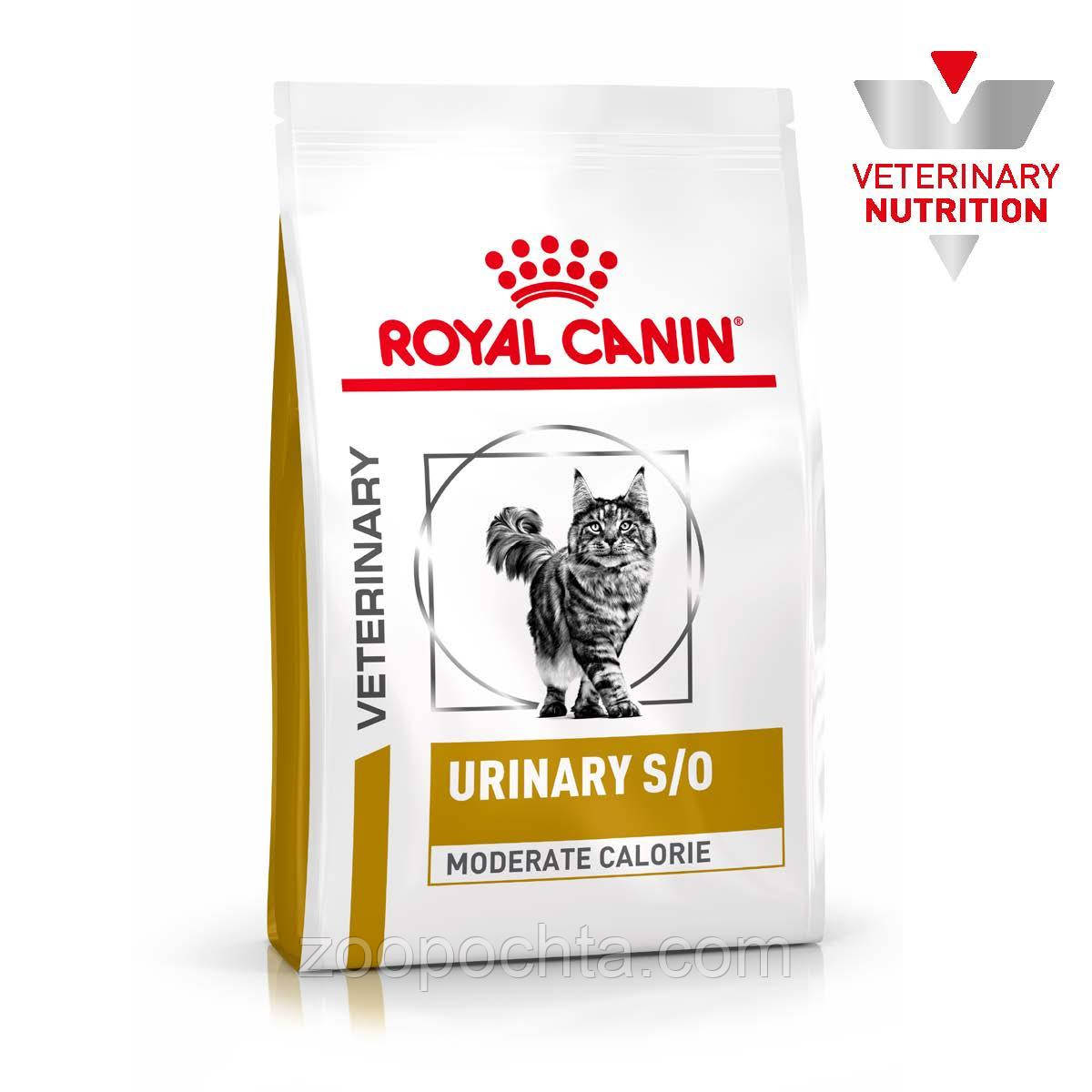 Сухий лікувальний корм Royal Canin Urinary Moderate Calorie (Роял Канін Урінарі) для кішок 400 гр, фото 1