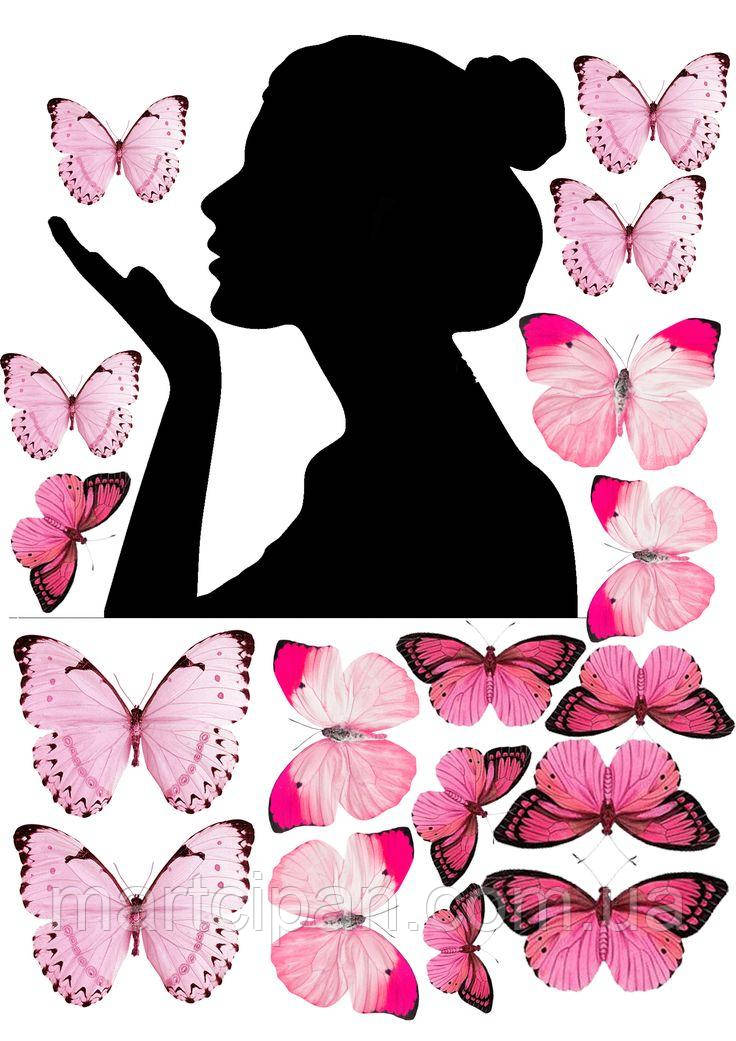 Метелики 11 асорті Вафельна картинка, фото 1