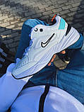 Кросівки жіночі Nike M2K Tekno білі шкіряні найк повсякденні весна осінь стильні, фото 3