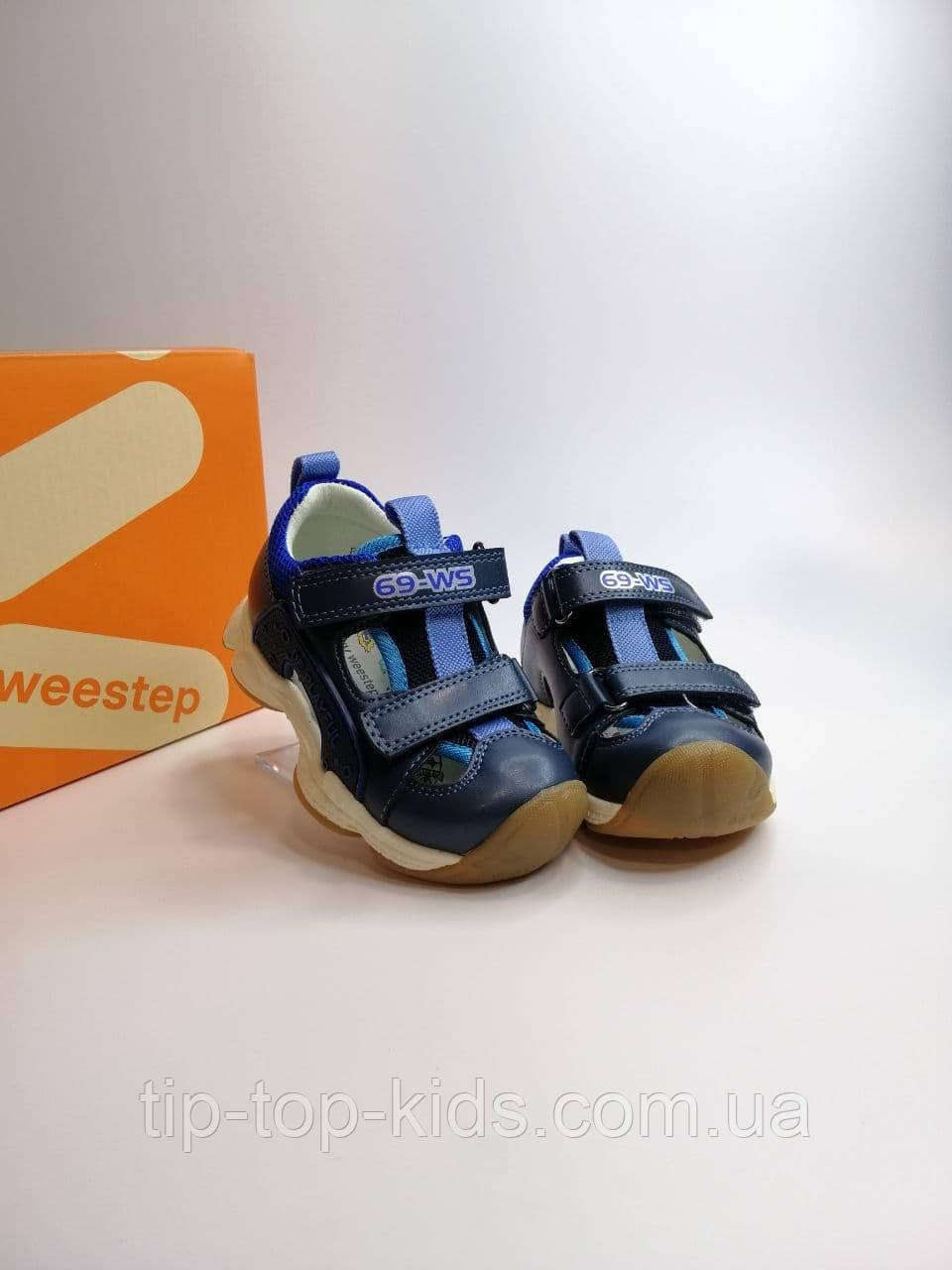 Босоніжки для хлопчика Weestep 922750322 BL сині р. 24