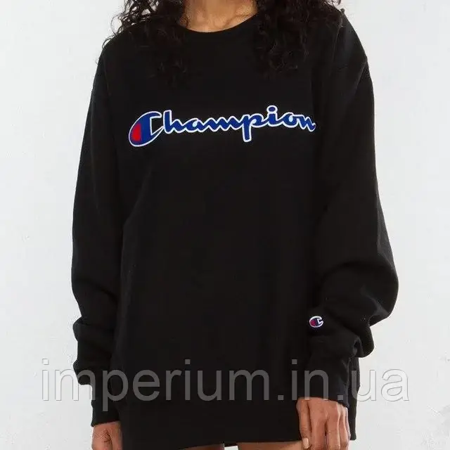 Світшот з принтом champion | жіноча кофта чемпіон, фото 1