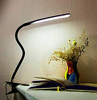 Світлодіодна настільна лампа на прищіпці XSD 206 24LED USB, фото 1