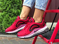 Женские демисезонные кроссовки Nike Air Max 720 бордовые