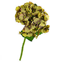Декоративные искусственные цветы "Гортензия комнатная" салатовая 32 см