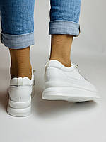 Farinni. Жіночі кеди-кросівки білі на платформі. Натуральна шкіра. Розмір 37 38, фото 8