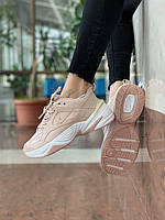 Жіночі кросівки Nike M2K Tekno Beige шкіряні бежеві найк повсякденні весна осінь стильні