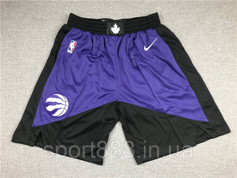 Фіолетово чорні баскетбольні шорти команда Торонто Репторс ретро Toronto Raptors RETRO NBA