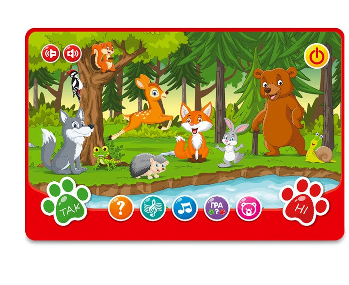 Інтерактивний планшет Лісова прогулянка SK 0036 ABC Limo Toy Укр дитячі розвиваючі навчальні іграшки для дітей