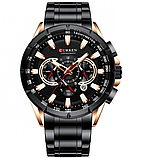 Сталевий класичний годинник із металевим ремінцем, Сталевий наручний годинник, фото 3