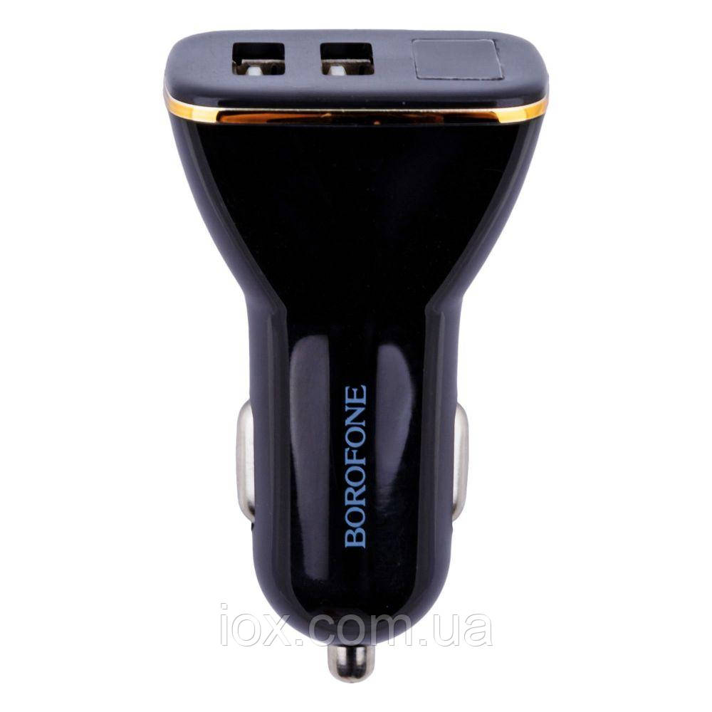 Автомобільний Зарядний Пристрій Borofone BZ11 Digital Display 2USB 2.1A