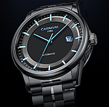 Чоловічий механічний годинник з автоподзаводом, Годинник металеві чорні, фото 2