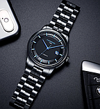 Чоловічий механічний годинник з автоподзаводом, Годинник металеві чорні, фото 9