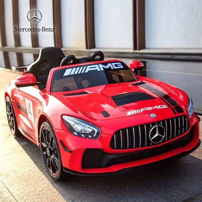 Дитячий електромобіль Mercedes AMG червоний на акумуляторі