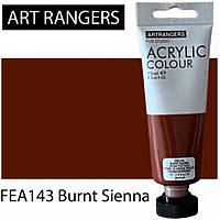 Акриловая краска "Burnt Sienna" пласт тюбик, 75мл, FEA143