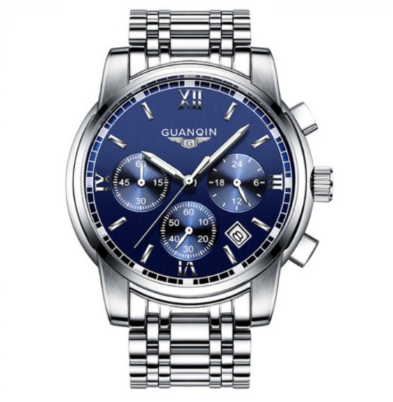 Годинник класичні сталевим ремінцем, Сталеві класичні годинник, фото 1