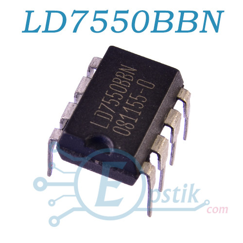 LD7550BBN, PWM контролер, DIP8