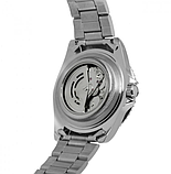 Чоловічий механічний годинник з автопідзаводом, Сталевий наручний годинник сірий, фото 9