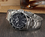 Чоловічий механічний годинник з автопідзаводом, Сталевий наручний годинник сірий, фото 7