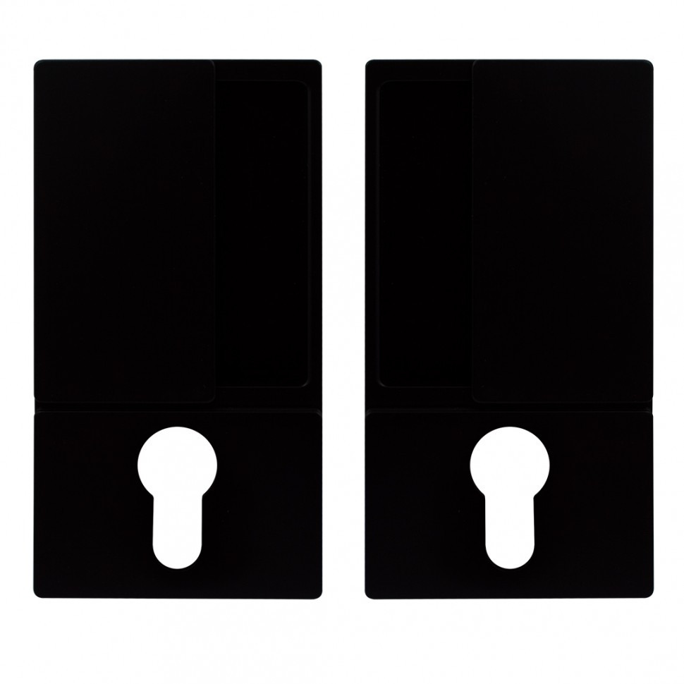 Дверная ручка купе для распашных дверей AGB Wave PZ B300030093 Чёрный матовый - фото 1 - id-p1573917586
