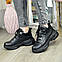 Черевики жіночі шкіряні спортивного стилю, колір чорний. 38 розмір, фото 2