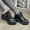 Черевики жіночі шкіряні спортивного стилю, колір чорний. 38 розмір, фото 5