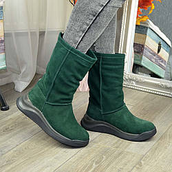 Уггі жіночі замшеві. Колір зелений