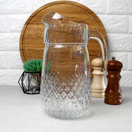 Глечик скляний без кришки Pasabahce "Вальс" 1,25 л (43474), фото 1