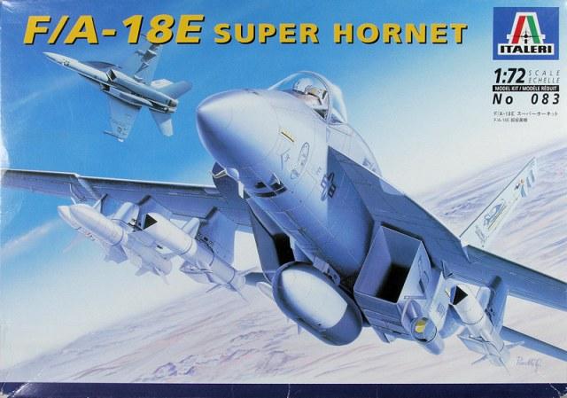 Пластикова модель 1/72 Italeri 083 американський палубний виинщувач F/A-18E Super Hornet, фото 1