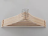 Плічка довжиною 44 см дерев'яні світлі , в упаковці 5 штук, фото 3