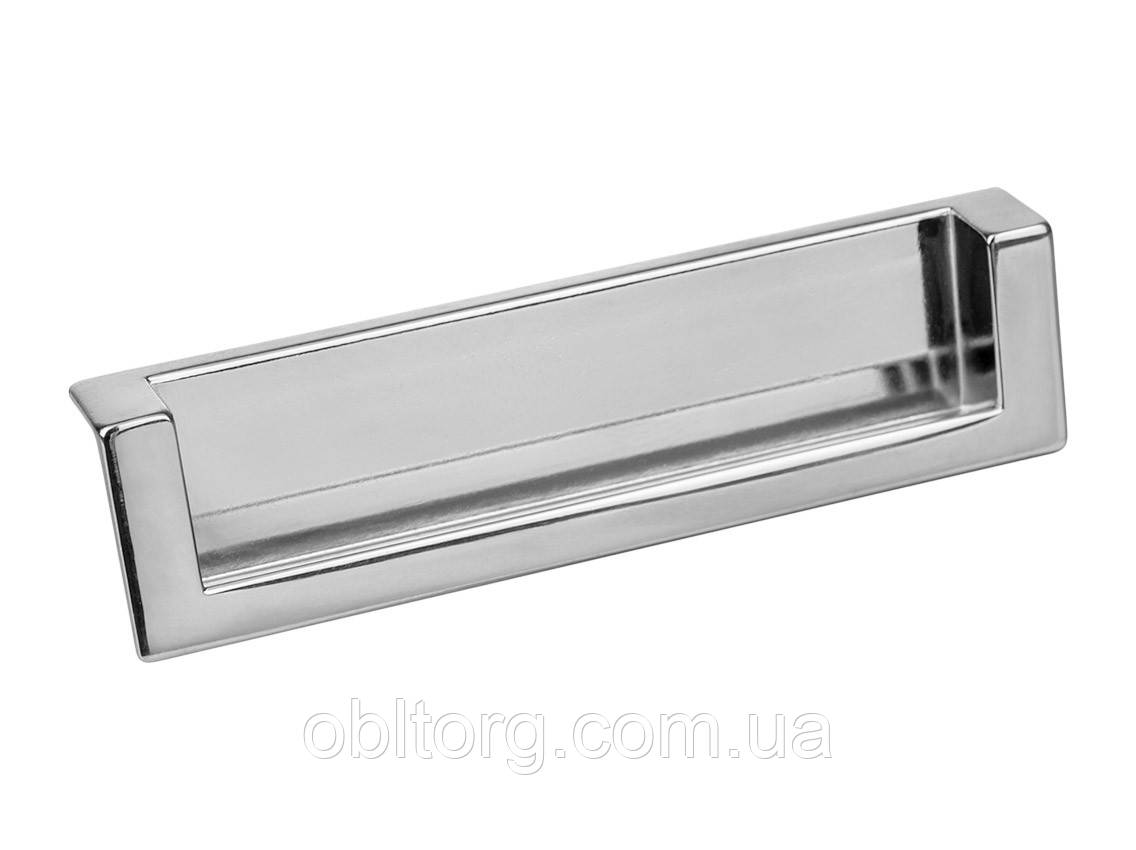 Ручка меблева врізна Gamet UN50-0128-G0004 хром, фото 1