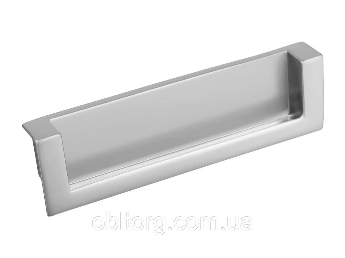 Ручка меблева врізна Gamet UN50-0096-G0008 матовий хром, фото 1