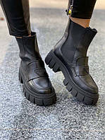 Высокие ботинки женские Челси деми/зима 604КОР