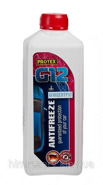 Антифриз концентрат -65 (G12) PROTEX 1кг рожевий