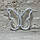 Неоновий нічник Метелик декоративний підвісний 23х20см, фото 4