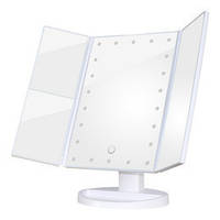 Косметическое настольное зеркало для макияжа 22 LED подсветкой, Mirror, настольное, прямоугольное,ТЕ