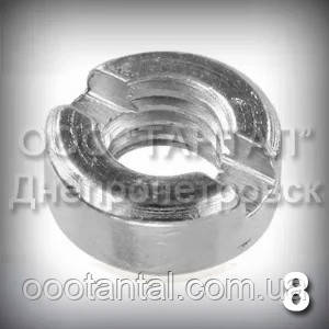 Гайка М8 DIN 546 (ГОСТ 10657-80) оцинкована кругла зі шліцом